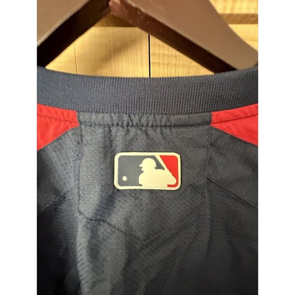 Majestic Minnesota Twins Jacket Navy Blue 1/4 Zip Pullover XL Men Vintage MLB - Picture 4 of 7